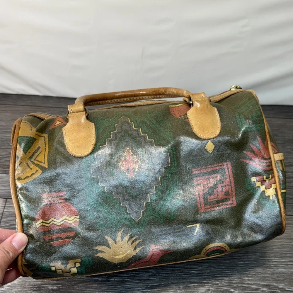 Vintage ORVIS Green and Brown Women's Bag